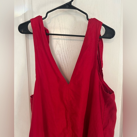 🎉 Host Pick 🎉 COS Bow Detail Linen Midi Dress - Picture 2 of 13